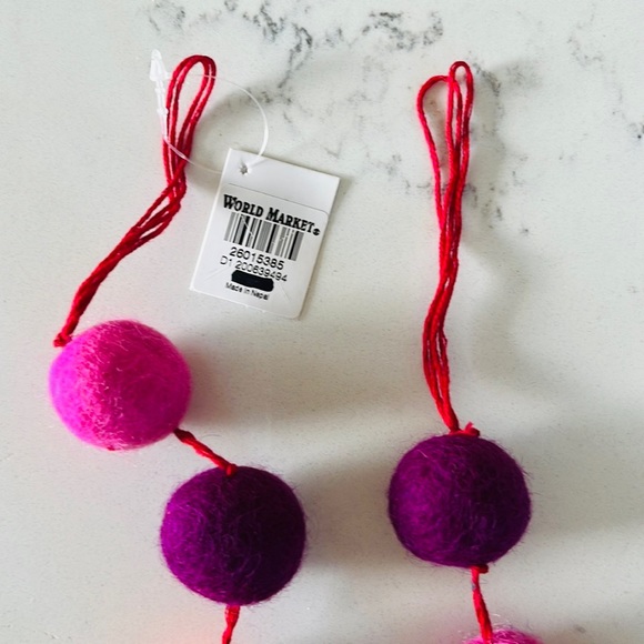 World Market Felt Rainbow And Pom Pom Garland - Picture 7 of 10